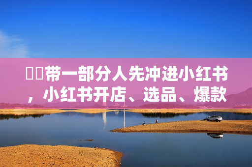 ​​带一部分人先冲进小红书，小红书开店、选品、爆款裂变