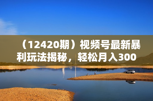 （12420期）视频号最新暴利玩法揭秘，轻松月入30000+