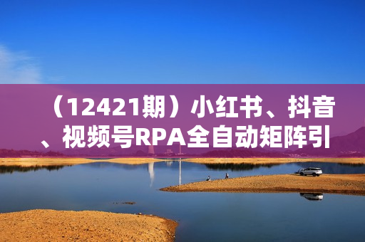 （12421期）小红书、抖音、视频号RPA全自动矩阵引流截流获客工具，日均2000+精准粉丝
