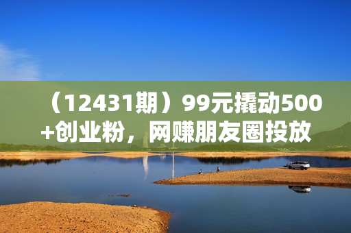 （12431期）99元撬动500+创业粉，网赚朋友圈投放操作教程价值5980！花小钱办大事内