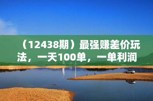 （12438期）最强赚差价玩法，一天100单，一单利润20-30，只要做就能赚，简单无套路