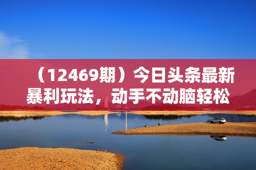 （12469期）今日头条最新暴利玩法，动手不动脑轻松日入3000+