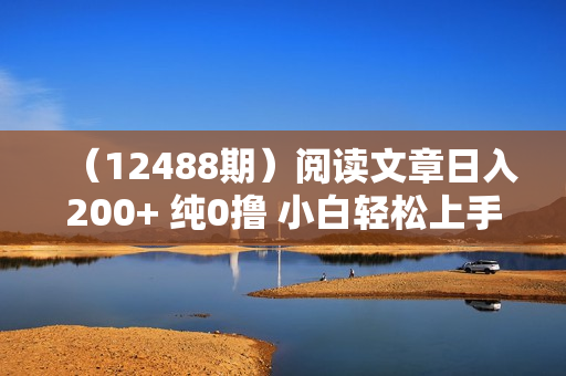 （12488期）阅读文章日入200+ 纯0撸 小白轻松上手 随时随地可做