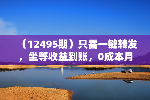 （12495期）只需一键转发，坐等收益到账，0成本月入10000+