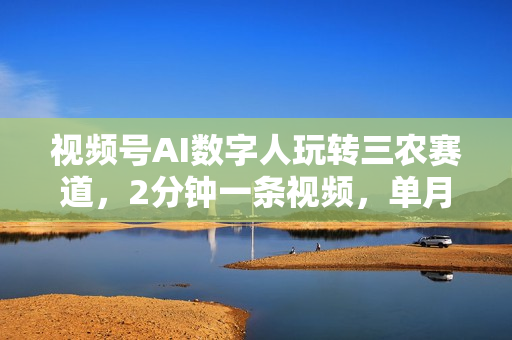 视频号AI数字人玩转三农赛道，2分钟一条视频，单月变现2W+