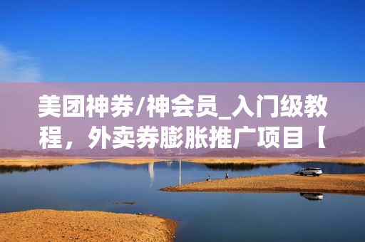美团神券/神会员_入门级教程，外卖券膨胀推广项目【蓝海市场攻略】