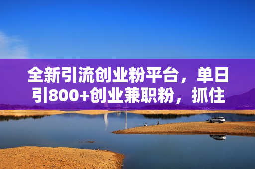 全新引流创业粉平台，单日引800+创业兼职粉，抓住风口先到吃肉，每天仅