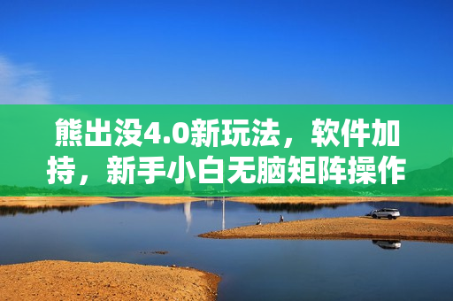熊出没4.0新玩法，软件加持，新手小白无脑矩阵操作，日入2000+