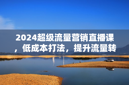 2024超级流量营销直播课，低成本打法，提升流量转化率，案例拆解爆款