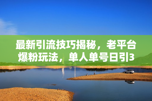 最新引流技巧揭秘，老平台爆粉玩法，单人单号日引300+创业粉，作品可直