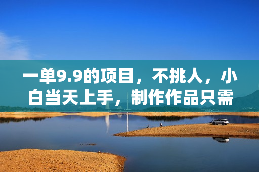 一单9.9的项目，不挑人，小白当天上手，制作作品只需1分钟