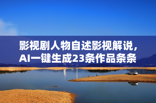 影视剧人物自述影视解说，AI一键生成23条作品条条过万，多重变现方式，