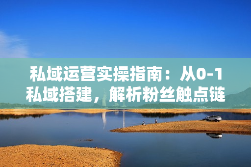 私域运营实操指南：从0-1私域搭建，解析粉丝触点链路，安全养号引流变现