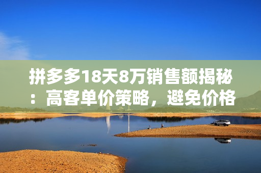 拼多多18天8万销售额揭秘：高客单价策略，避免价格战，日销过万不是难题