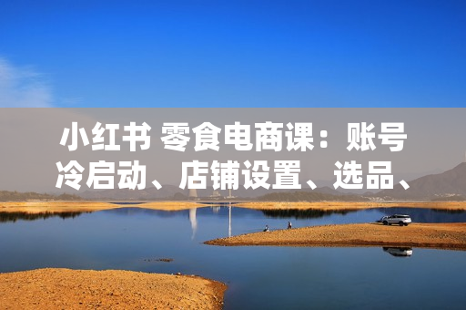 小红书 零食电商课：账号冷启动、店铺设置、选品、定价、出单、视频剪辑..