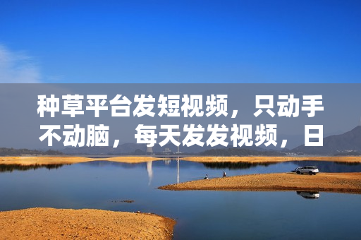 种草平台发短视频，只动手不动脑，每天发发视频，日入500+
