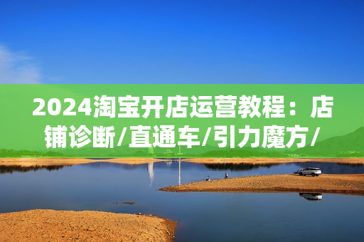 2024淘宝开店运营教程：店铺诊断/直通车/引力魔方/提升店铺销量/快速盈利