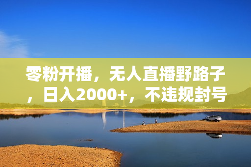 零粉开播，无人直播野路子，日入2000+，不违规封号，躺赚收益！