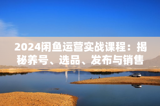 2024闲鱼运营实战课程：揭秘养号、选品、发布与销售秘籍，助你快速出单
