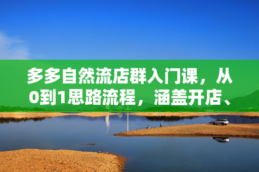 多多自然流店群入门课，从0到1思路流程，涵盖开店、加价、截流等关键环节