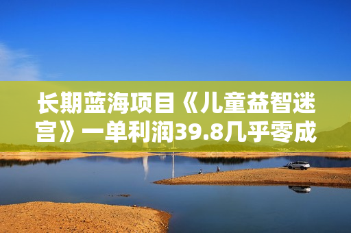 长期蓝海项目《儿童益智迷宫》一单利润39.8几乎零成本