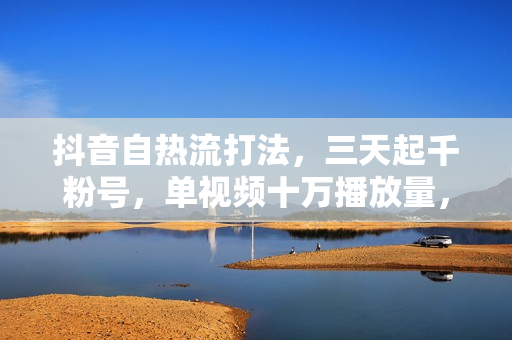 抖音自热流打法，三天起千粉号，单视频十万播放量，日引精准粉1000+，