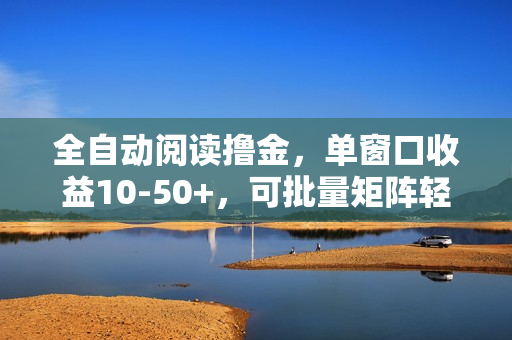 全自动阅读撸金，单窗口收益10-50+，可批量矩阵轻松日入1000+，新手小