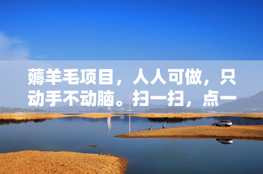 薅羊毛项目，人人可做，只动手不动脑。扫一扫，点一点，真实轻松日入1000+