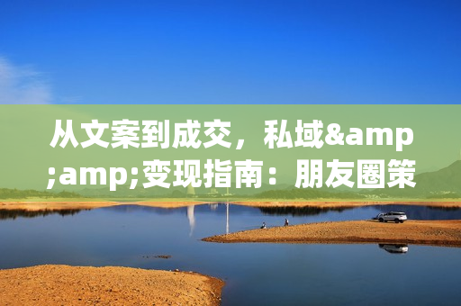 从文案到成交，私域&amp;变现指南：朋友圈策略+文案撰写+粉丝运营实操