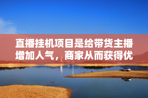 直播挂机项目是给带货主播增加人气，商家从而获得优质客户更好效率的推