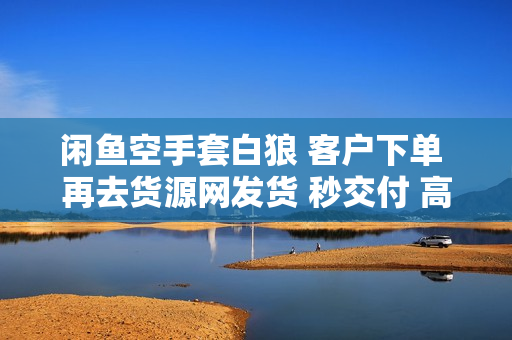 闲鱼空手套白狼 客户下单 再去货源网发货 秒交付 高复购 轻松上手 日入