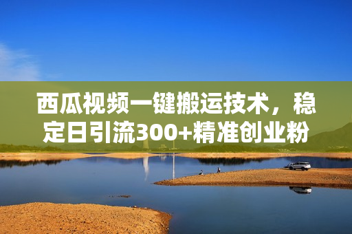 西瓜视频一键搬运技术，稳定日引流300+精准创业粉，简单可复制给团队，