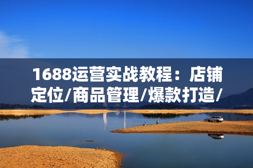 1688运营实战教程：店铺定位/商品管理/爆款打造/数字营销/客户服务等
