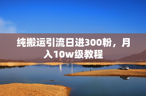 纯搬运引流日进300粉，月入10w级教程
