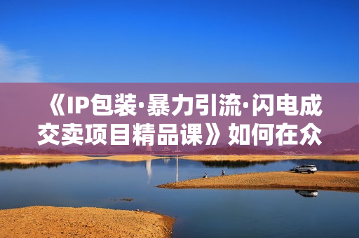 《IP包装·暴力引流·闪电成交卖项目精品课》如何在众多导师中脱颖而出？