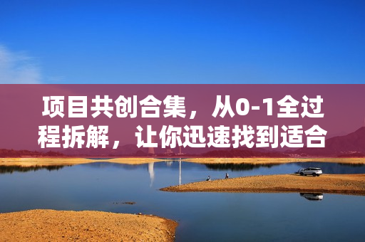 项目共创合集，从0-1全过程拆解，让你迅速找到适合自已的项目