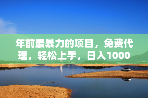 年前最暴力的项目，免费代理，轻松上手，日入1000+