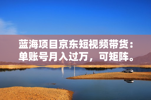 蓝海项目京东短视频带货：单账号月入过万，可矩阵。