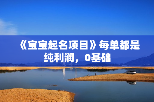 《宝宝起名项目》每单都是纯利润，0基础