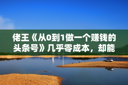佬王《从0到1做一个赚钱的头条号》几乎零成本，却能年赚百万的创业项目