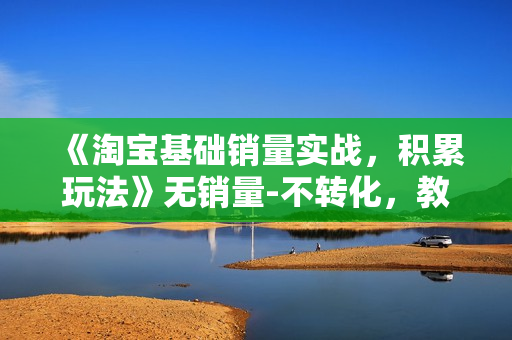 《淘宝基础销量实战，积累玩法》无销量-不转化，教你提升销量多种玩法