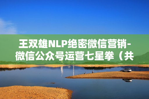 王双雄NLP绝密微信营销-微信公众号运营七星拳（共9课）