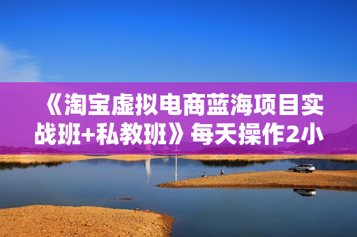 《淘宝虚拟电商蓝海项目实战班+私教班》每天操作2小时，每月多赚5000+