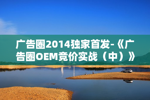广告圈2014独家首发-《广告圈OEM竞价实战（中）》共5节高清AVI版