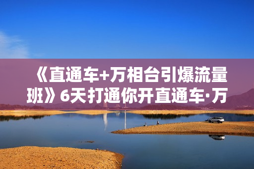 《直通车+万相台引爆流量班》6天打通你开直通车·万相台的任督二脉