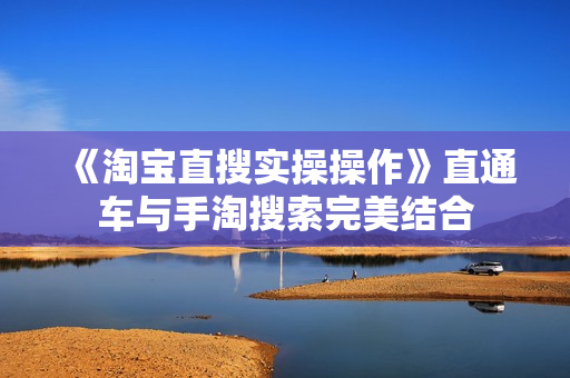 《淘宝直搜实操操作》直通车与手淘搜索完美结合