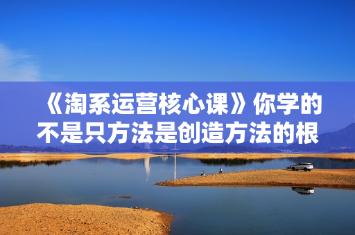 《淘系运营核心课》你学的不是只方法是创造方法的根源