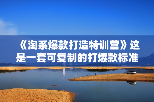 《淘系爆款打造特训营》这是一套可复制的打爆款标准化流程