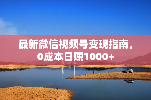 最新微信视频号变现指南，0成本日赚1000+