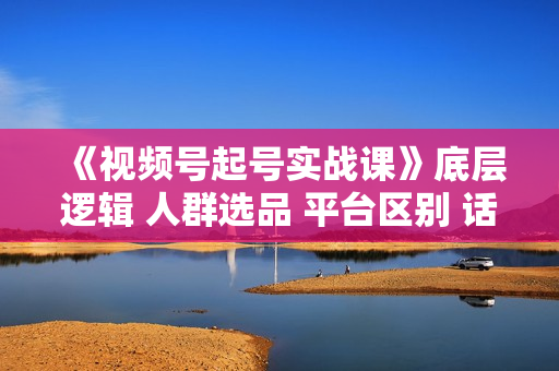 《视频号起号实战课》底层逻辑 人群选品 平台区别 话术拆解 付费投放等